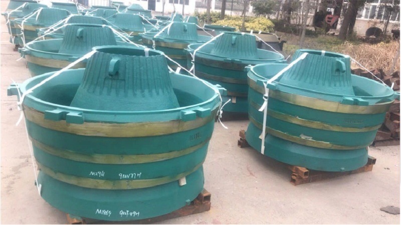 High Manganese Casting Wear Parts Mantle Bowl Liner Head Liner Suit Trio Tp350 Cone Crusher