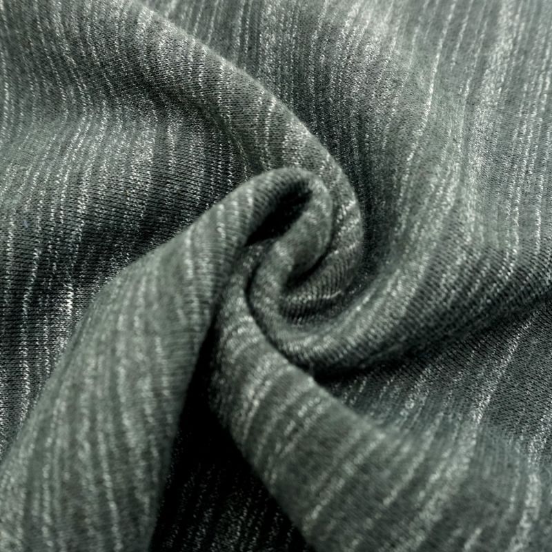 Yarn Dyed Polyester Cotton Hacci Knit Fabric for Clothing