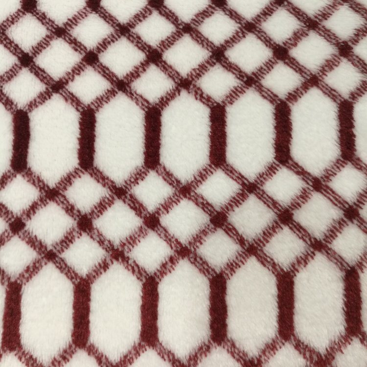 Melange Chain Print Flannel Fleece Fabric for Blanket