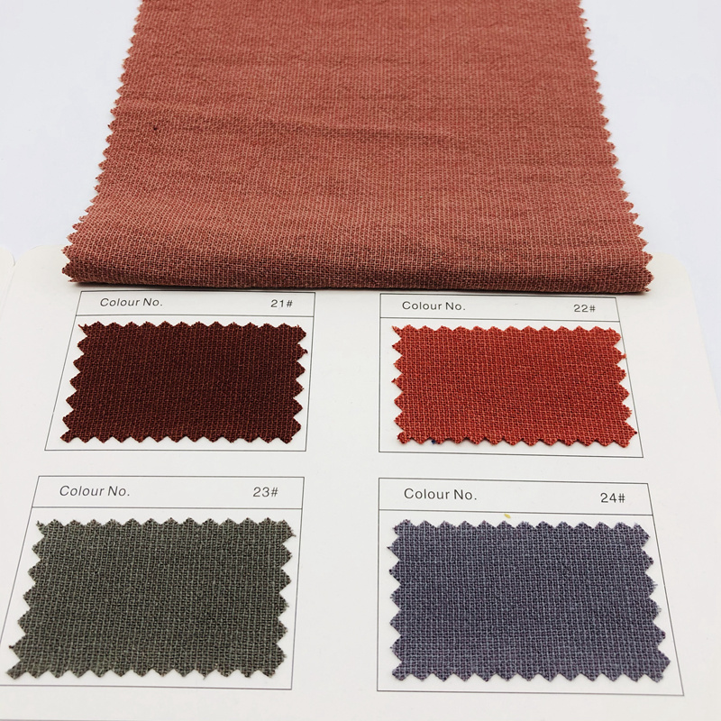 Fashion Sand Washing Cotton Viscose Interwoven Fabric for Garments and Dresses
