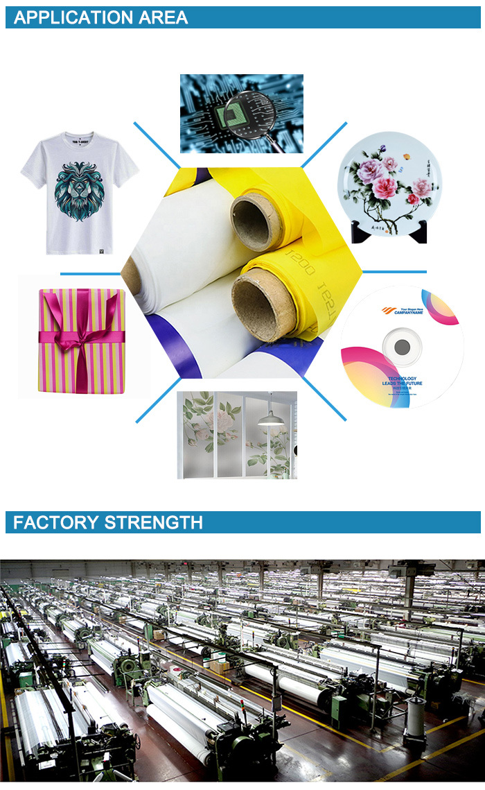 Silk Polyester Screen Printing Mesh Fabric for T-Shirt Printing
