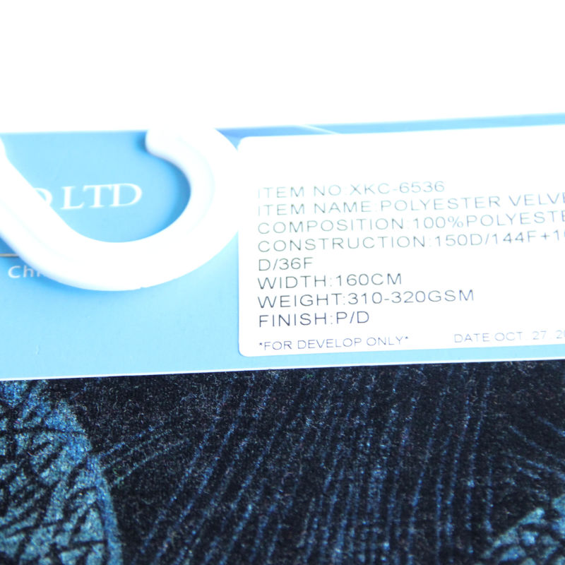 100%Polyester Print Knit Velvet Fabric 250GSM for Garment/Sportswear/Jacket
