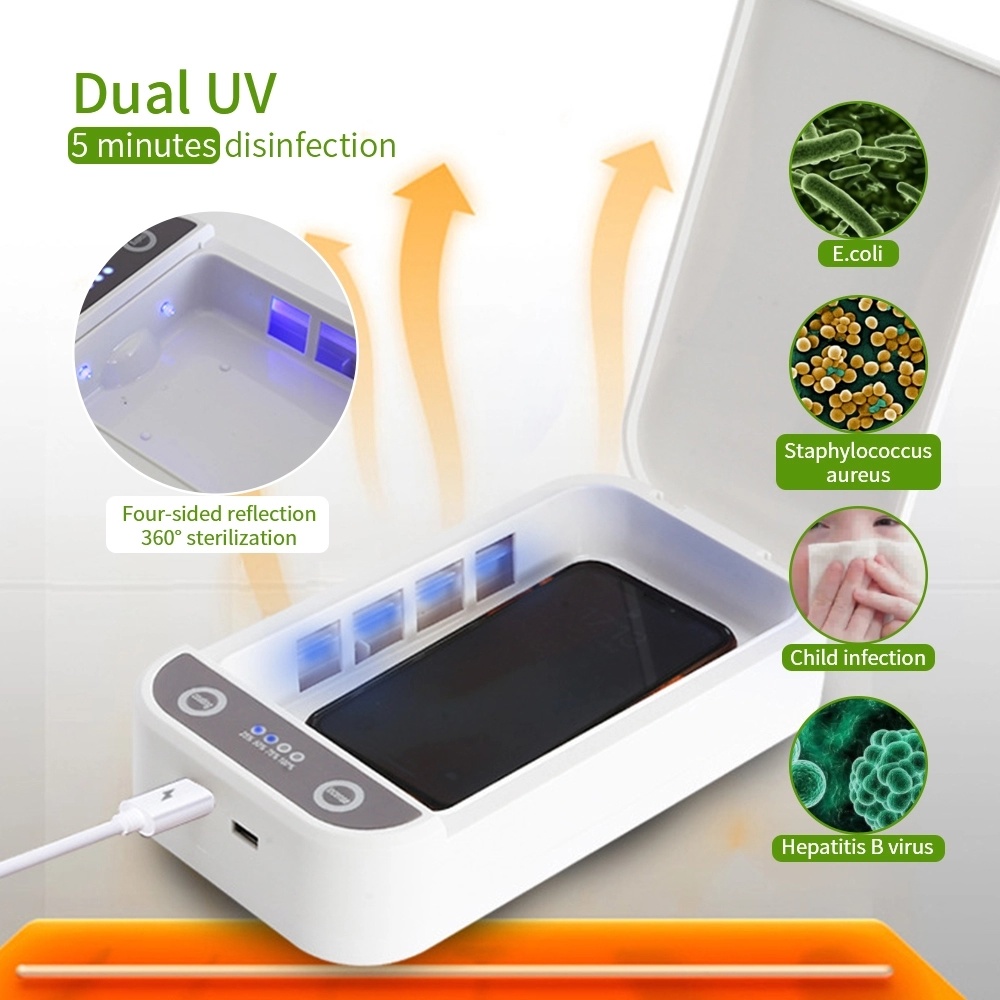 Multifunctional UV Sterilizer Wireless Charger Ultra Violet Sterilizer Box Cell Phone UV Sterilizer Charger