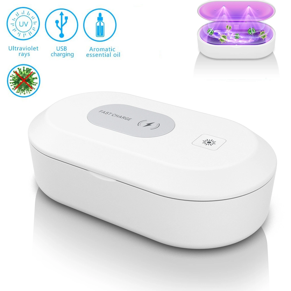Multifunction Automatic UV Sterilizer Mobile Phone Watch Glasses Toothbrush Sterilizer Disinfection Box for Home Office