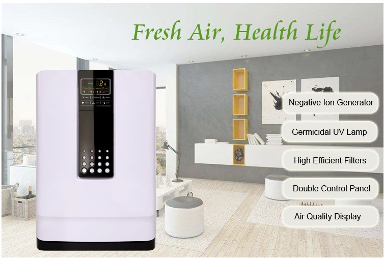 Guangzhou Manufacturer Indoor Home HEPA Air Purifier with Powerful Fan Clean Air Office Air Filtration Iran