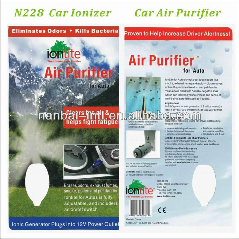 Car Air Sanitizer Negative Ion Generators Anion Car Air Purifier