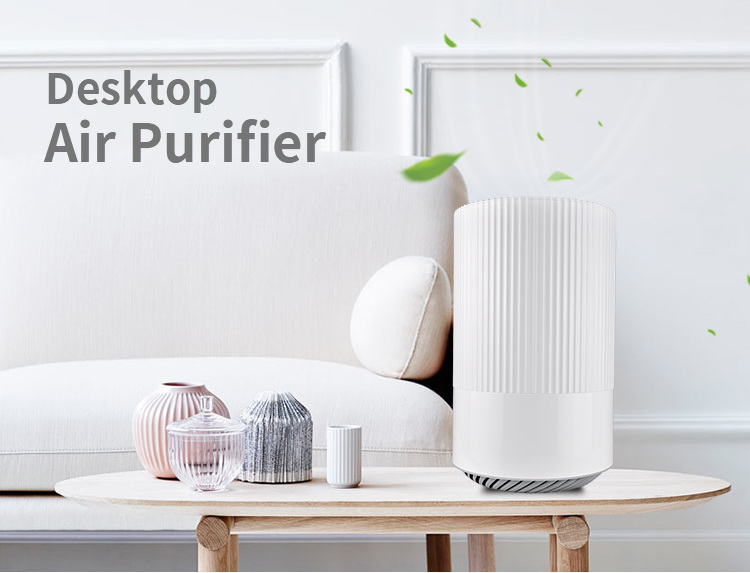 Desktop Air Purifier for Bedroom Office with HEPA Filter