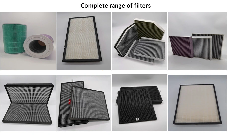 Rounded Activated Carbon Filter Core Auto Cabin Cartridge Air Filter