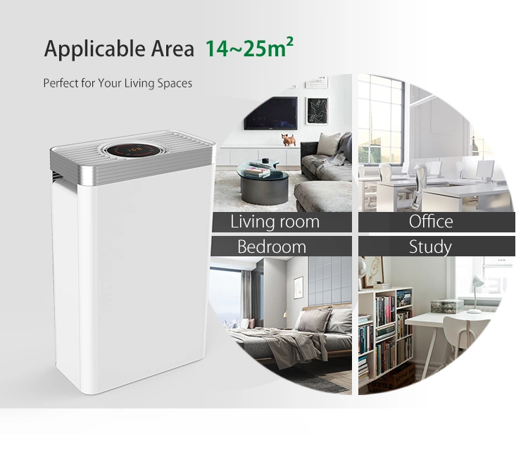 New Design Home Remove Smog Pm2.5 H13 Office HEPA Air Purifier