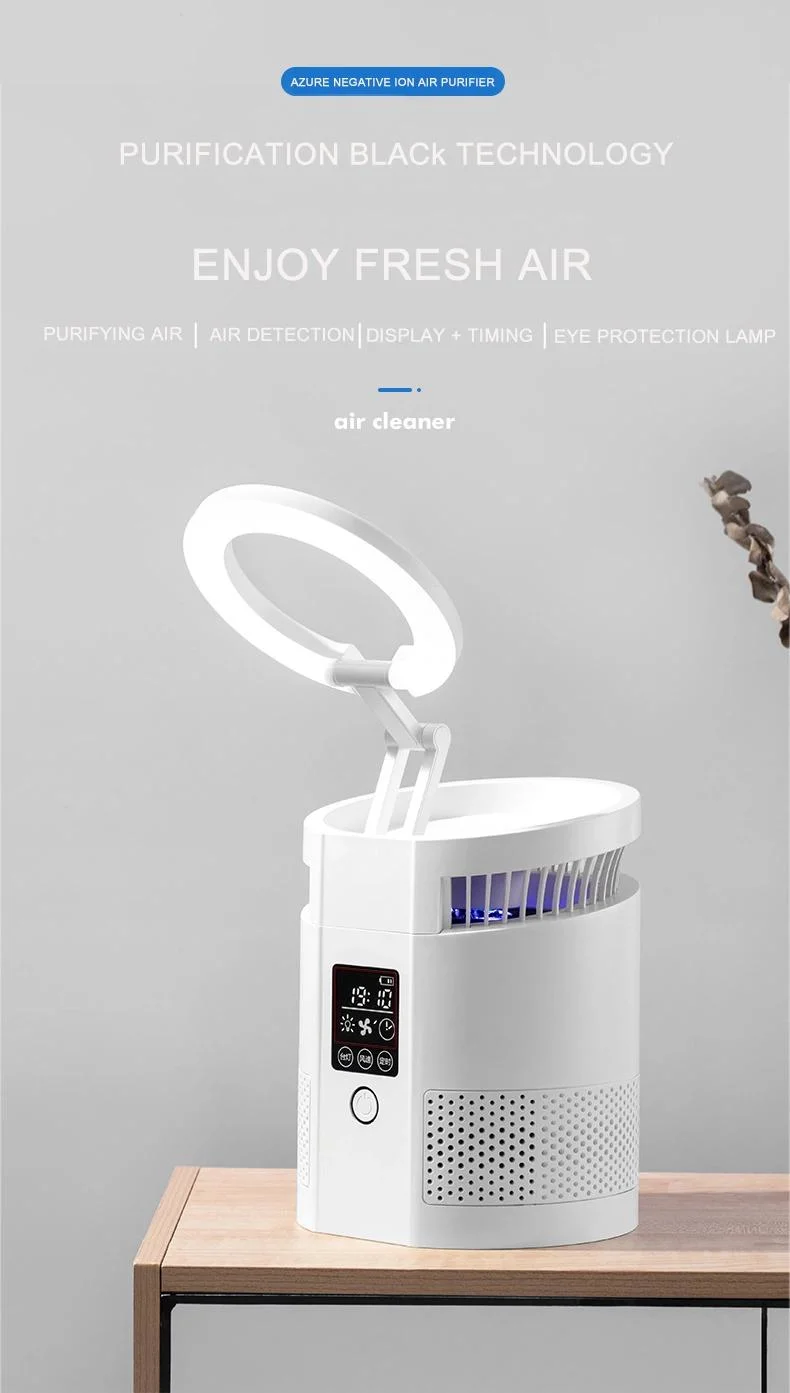 Desktop Air Purifier with Lamp Negative Ion Air Purifying