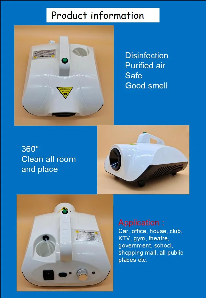 Air Purifying Sterilizer for Car Care Cleaning Portable Car Automizing Sterilizer 900W