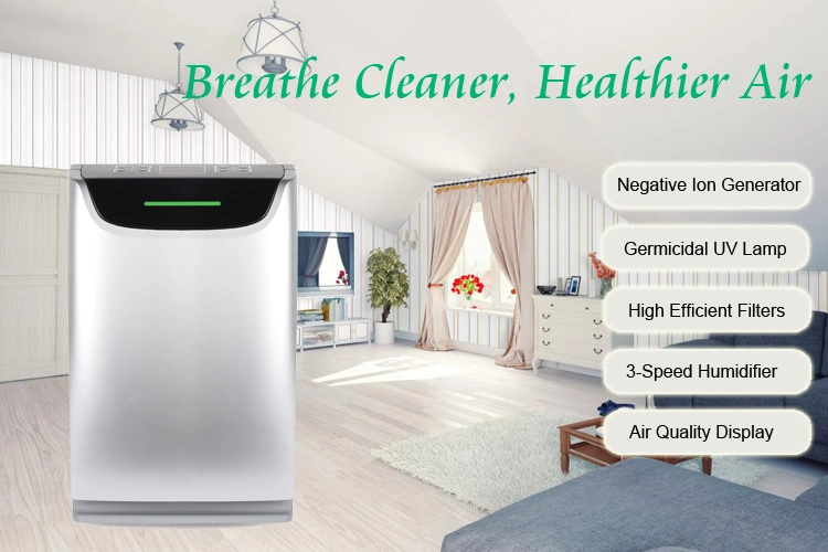 Air Purifier with True HEPA Filter, Ionizer Air Purifier 220V Wholesale, Home/Office/School Air Purifier Supply for Manila, Philippines