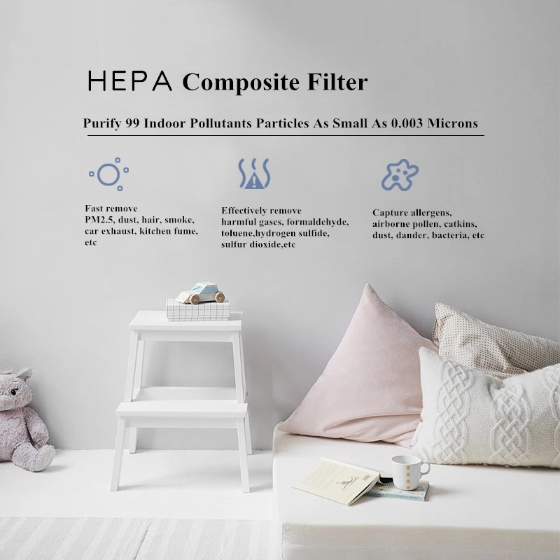 3u Home and Office Air Purifier HEPA Color Light Air Purifier Manufacturer