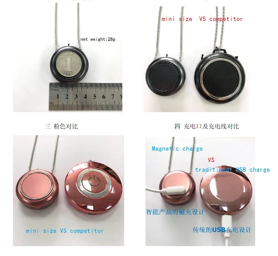 Safe Environmental Portable Ionic Personal Air Purifier with Necklace