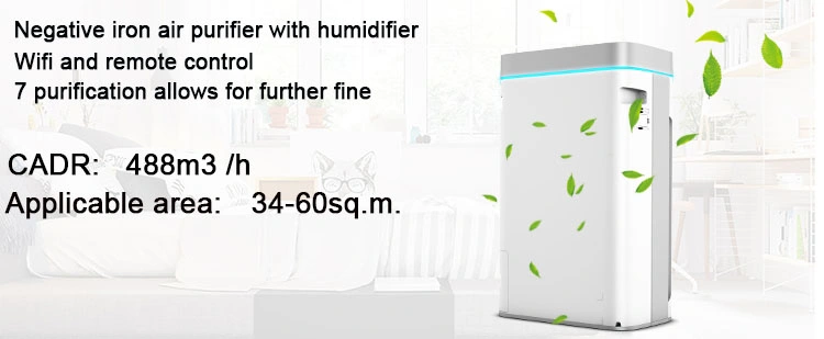 Portable Home Office UV Air Cleaner Humidifier HEPA Air Purifier