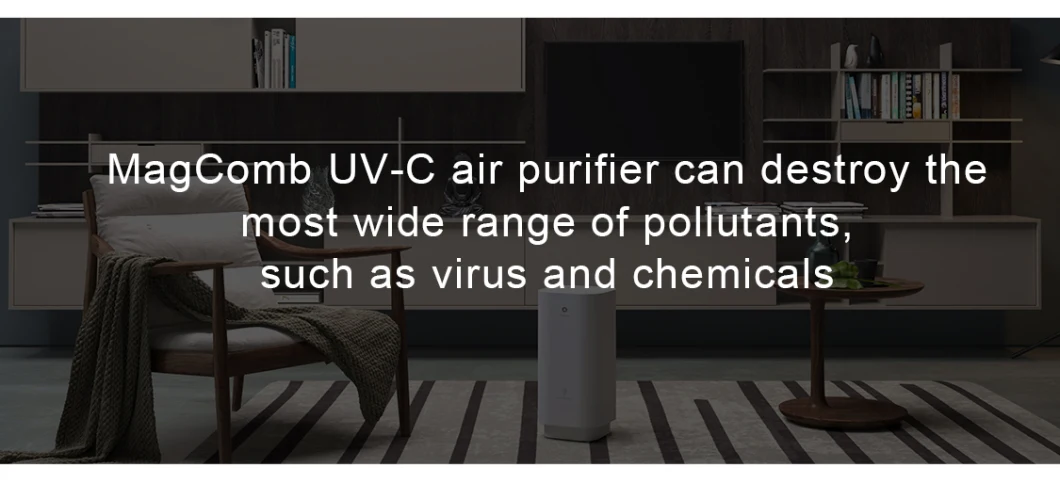 Low Noise Hospital Small Clinic UVC Office Room Wall-Mounted Air Purifier HEPA