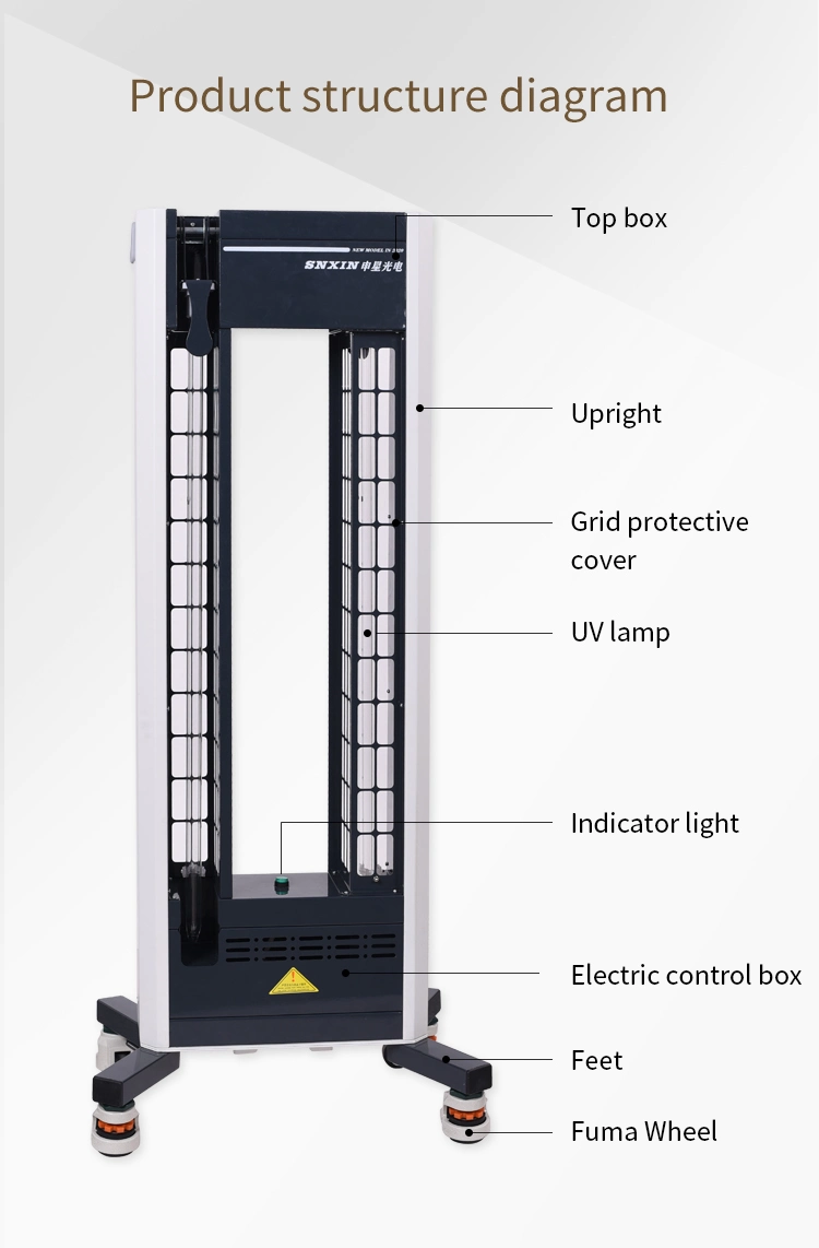 2020 New High Power UV Light Disinfection Lamp 300W UV Sterilizer for Factory Office
