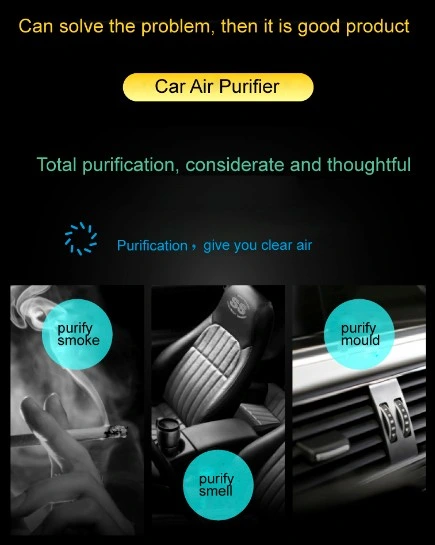The High Effecient Purifization Car Aroma Diffuser with UV Light Air Sterilizer
