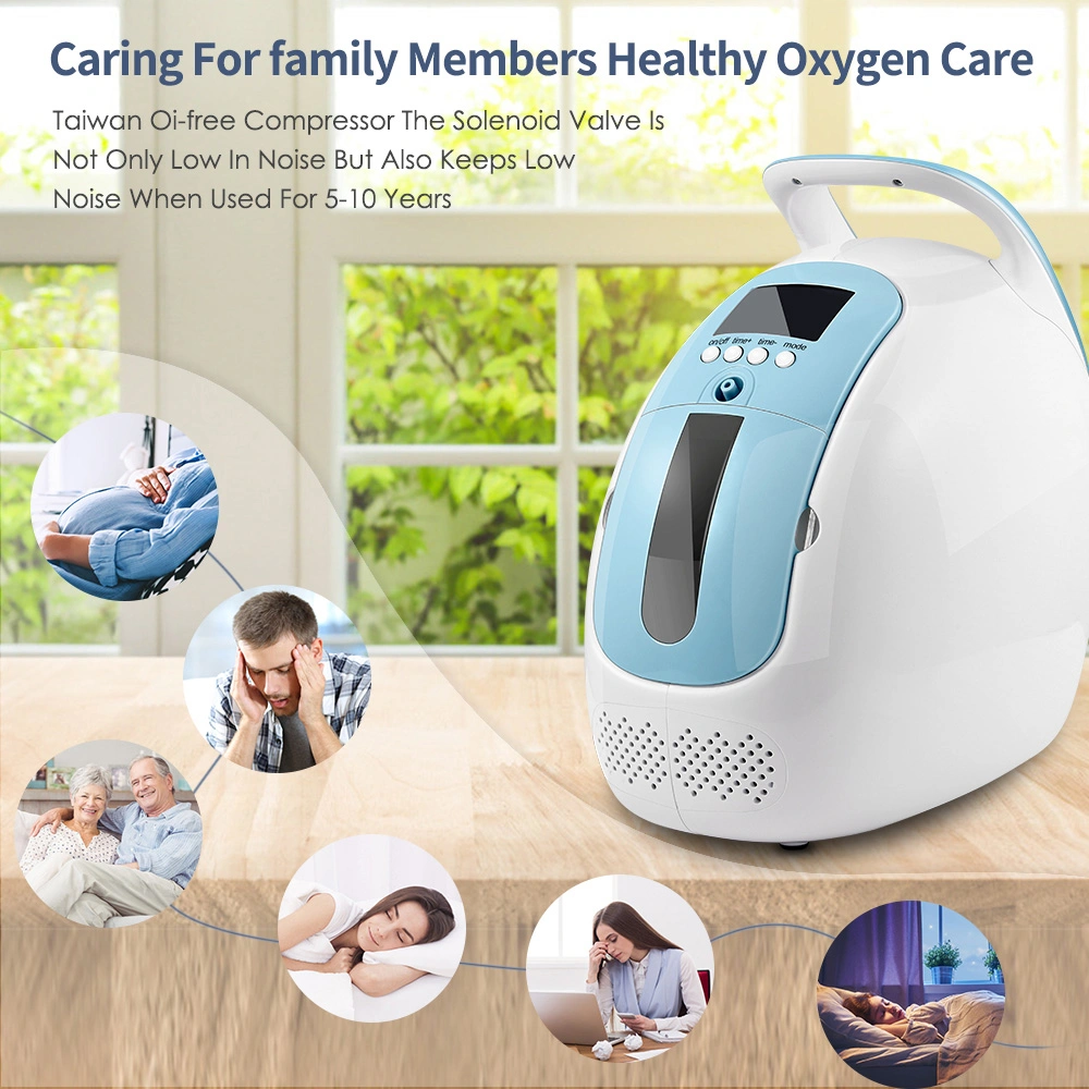 Portable Oxygen Breathing Machine 1-5L Car Purifier Household Oxygen Concentrator Generator with Factory Price