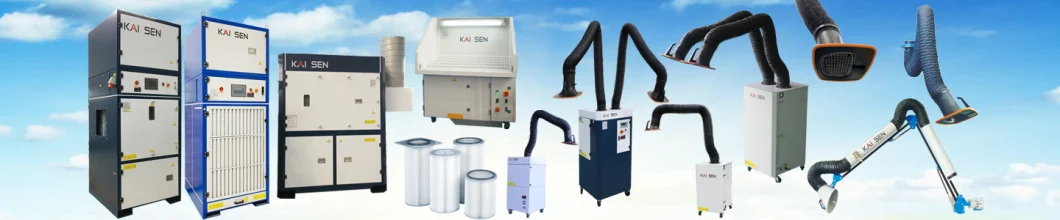Kaisen Air Purifying System Mobile Welding Fume Extractor/Catcher Ce Approved Ksj-1.5s1/S2