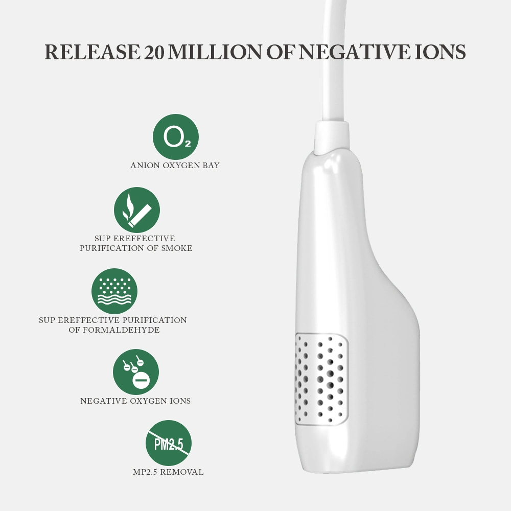 Negative Ion Mini Ionic Neck Air Cleaner Ionizer Purifiers Small Mini Portable Wearable Personal Necklace Air Purifier
