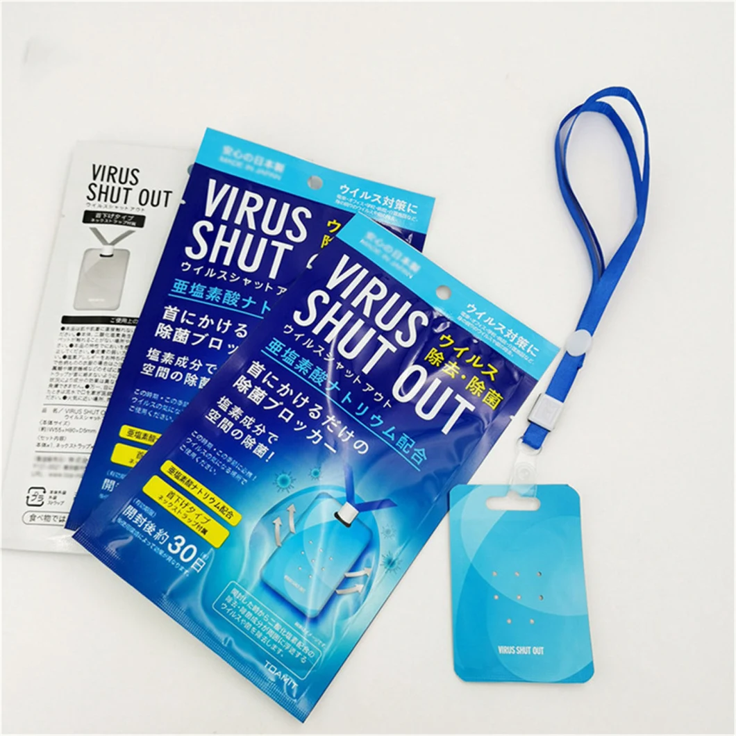 Wholesale Portable Virus Shut out Card Sterilizer Space Sterilization Protection Card Air Purifier Wearable Sterilizing Card