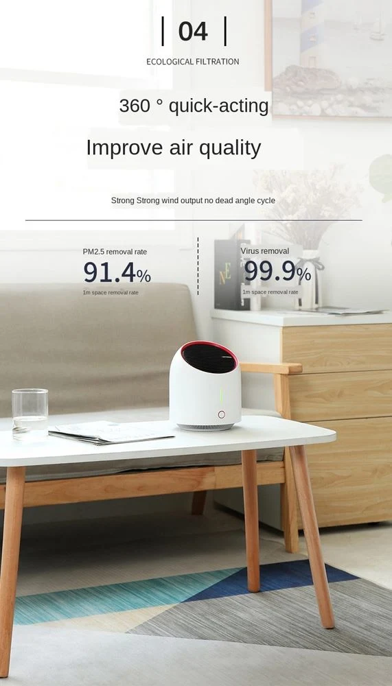 Desktop Air Purifier Intelligent Air Purifier for Home Office