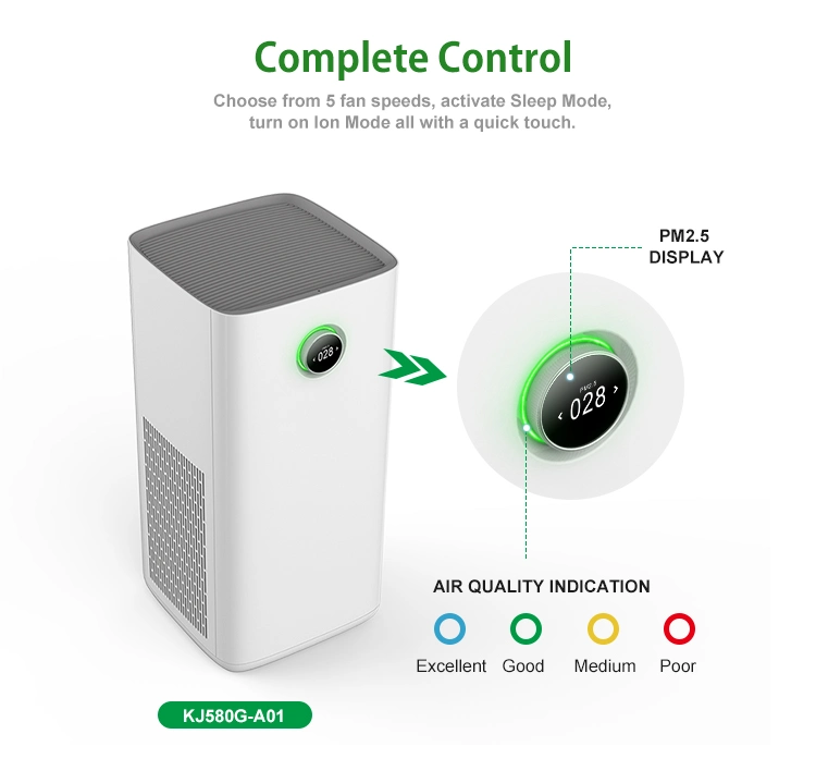 APP Remote Hpea Air Purifier/Cleaner for Family, Office, Hotel & Office