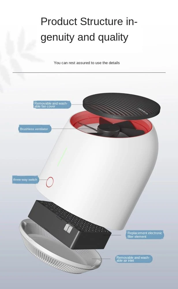 Desktop Air Purifier Intelligent Air Purifier for Home Office