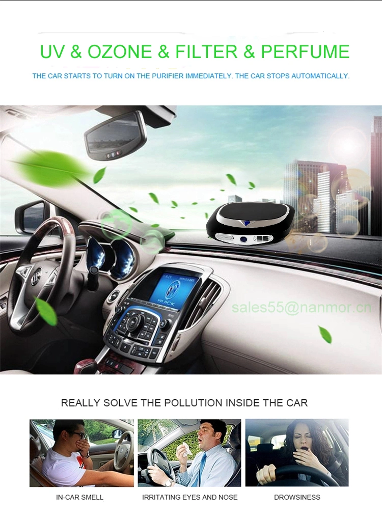 Mini Air Purifier for Car Office Air Freshener Car Air Purifier HEPA Filter