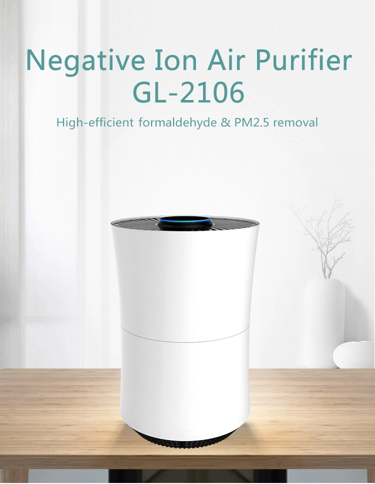 Desktop Home Air Purifier with HEPA Filter and Activated Carbon Filter