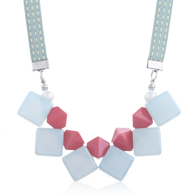 Geometric Acrylic Ladies Jewelry Necklace Best Girl Friend Gift