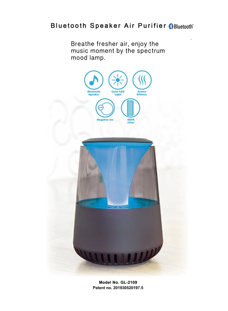 Portable Home and Office Air Cleaner Ionizer Air Purifier