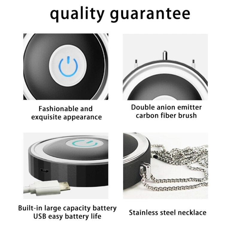 Remover Negative Ion Necklace Wearable Air Purifier