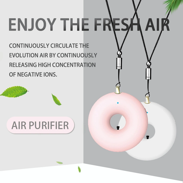 Portable Minus-Ion Air Purification Apparatus Necklace for Car Home Use Air Purifier
