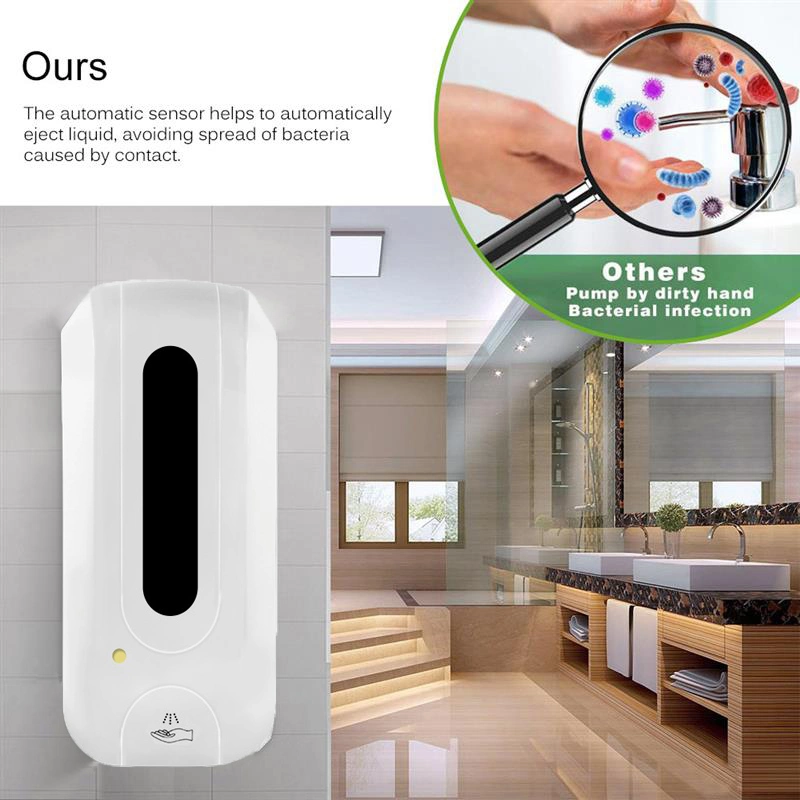 Big Capacity 1000ml Touchless Hand Sanitizer Dispenser with Spray for Office/Bathroom/Household/Hotel