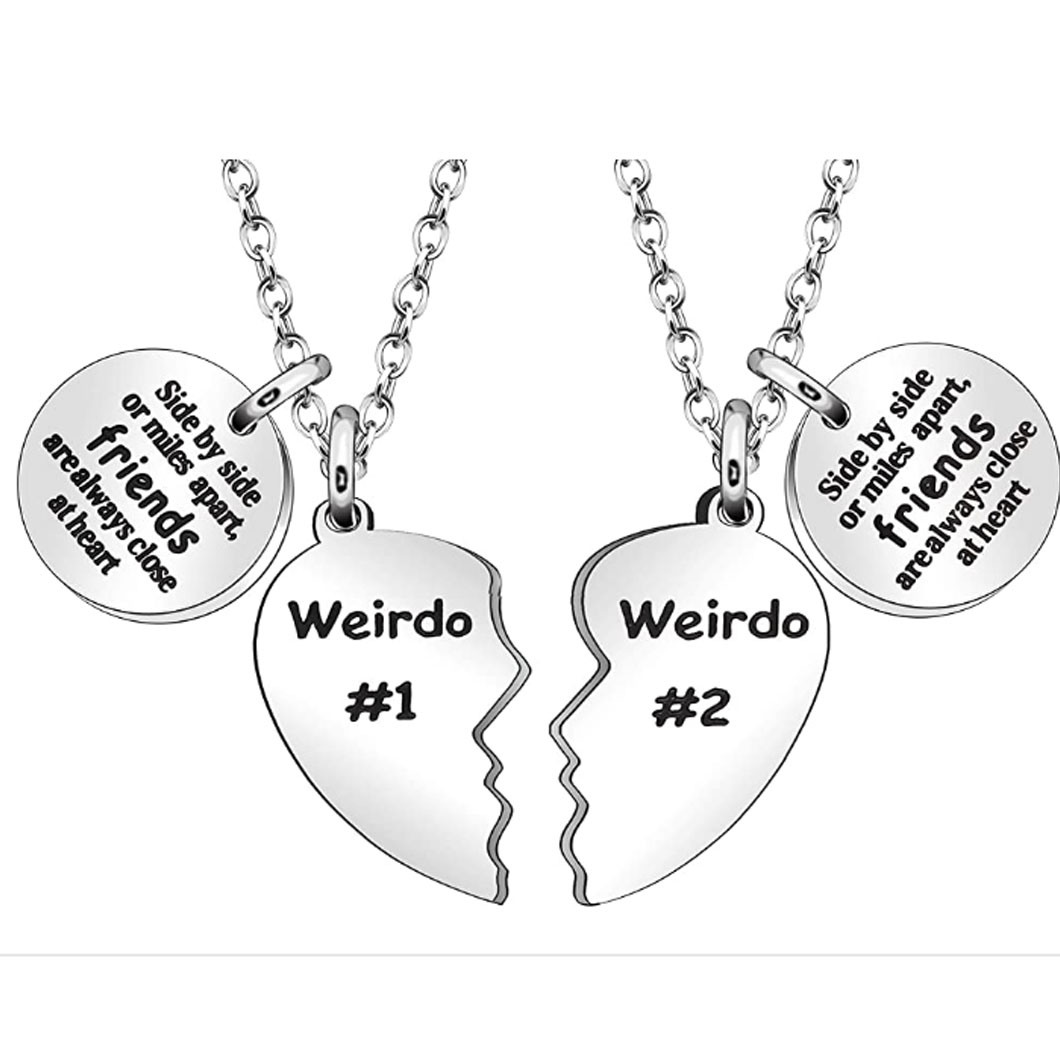 Best Friends Pendant Friendship Necklace Set of 2