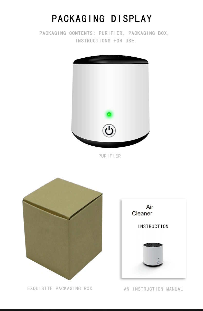 Air Purifier for Home Bedroom Office Desktop Pet Room Air Cleaner