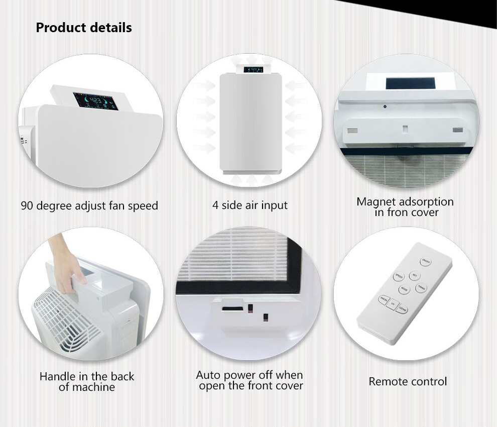 China Factory Home Ionizer Air Filter UV Ionizer Air Purifier