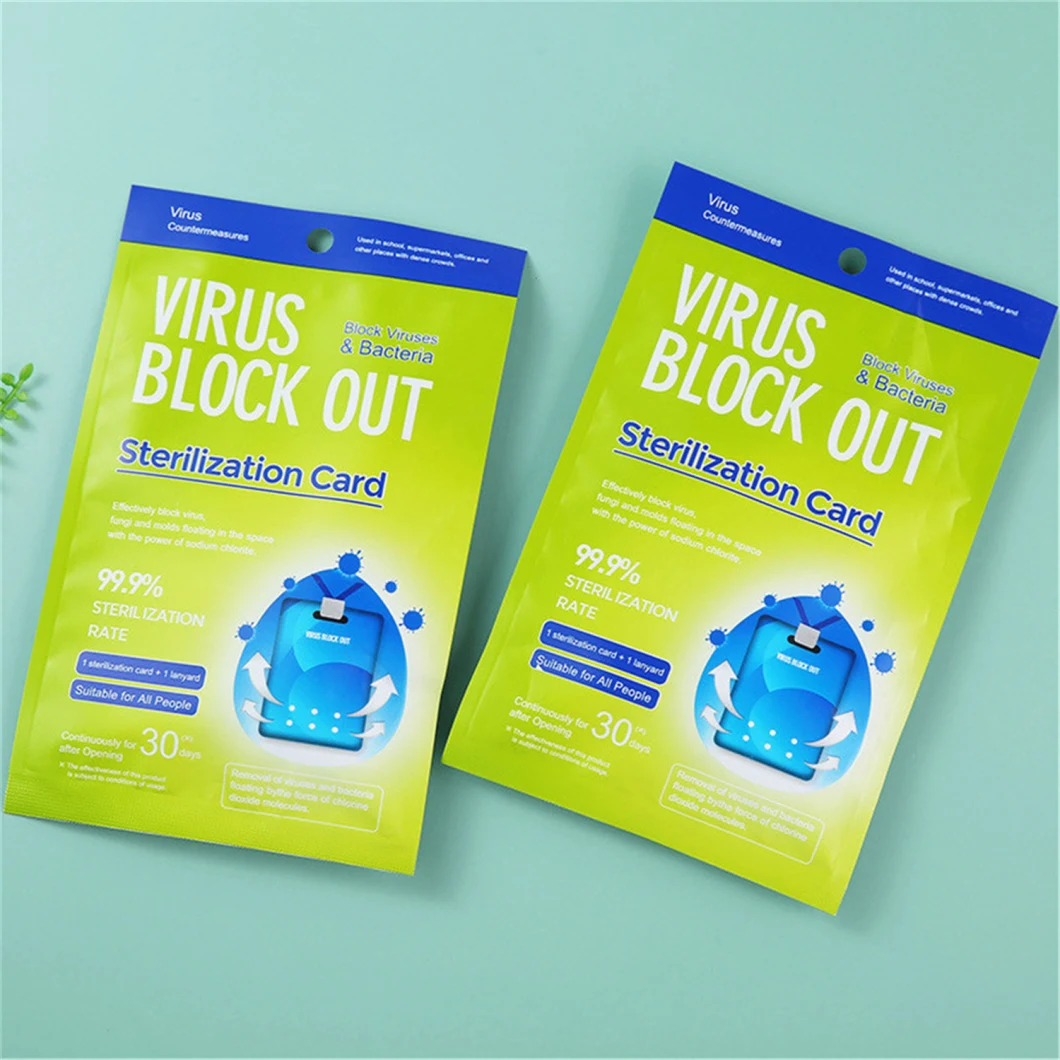 Wholesale Portable Virus Shut out Card Sterilizer Space Sterilization Protection Card Air Purifier Wearable Sterilizing Card