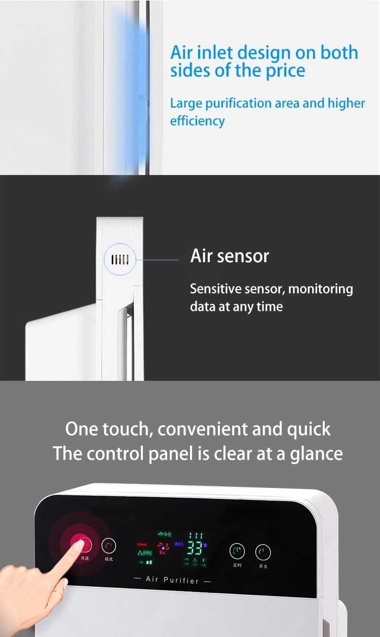 Best Price Activated Carbon Air Cleaner Home True HEPA Filter Air Cleaner UV Room Air Purifier