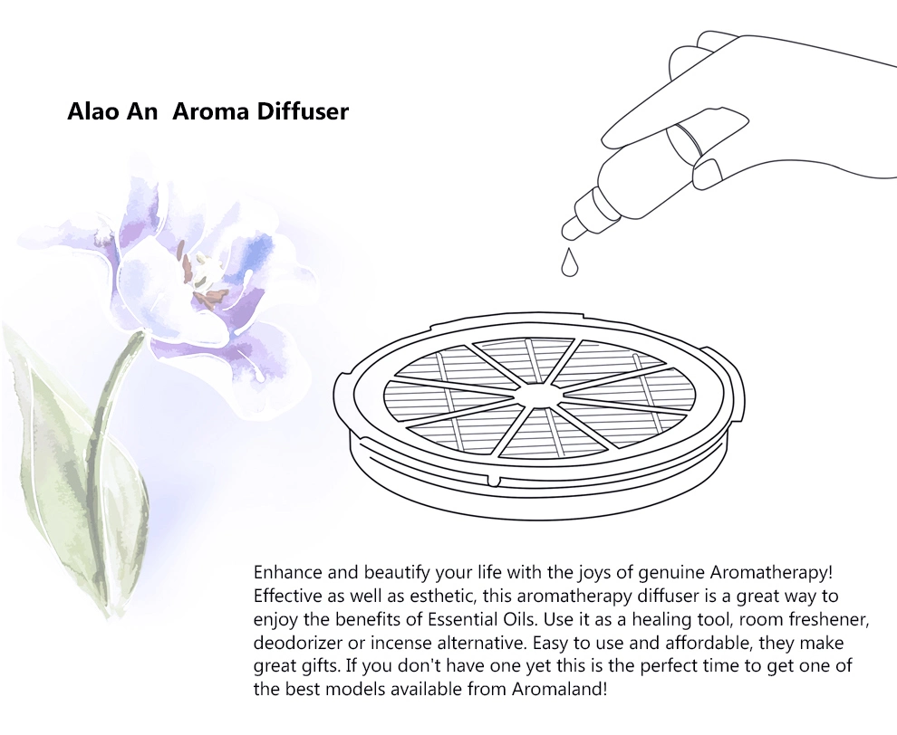 Desktop Air Cleaner Ozone Ionizer Aroma Oil Diffuser Air Purifier