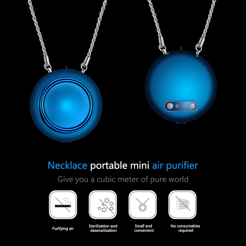 Mini Portable New Negative Ion Air Wearable Necklace Air Purifier