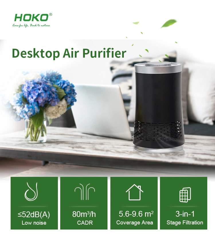 New Design Baby Room Commercial Personal Desktop Smoke Air Cleaner Home Anion HEPA Air Purifier