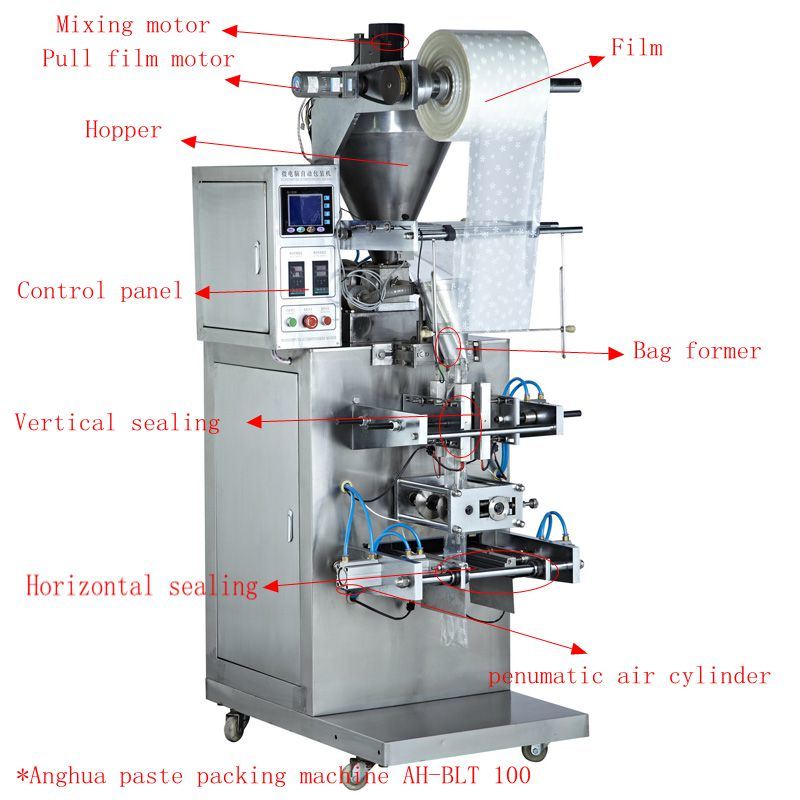 Automatic Pouch Paste Packing Machine for Oil Milk Yogurt Packing Ah-Blt500