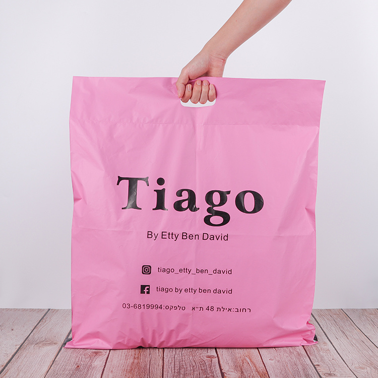 Wholesale Pink Poly Mailer Bag with Handle