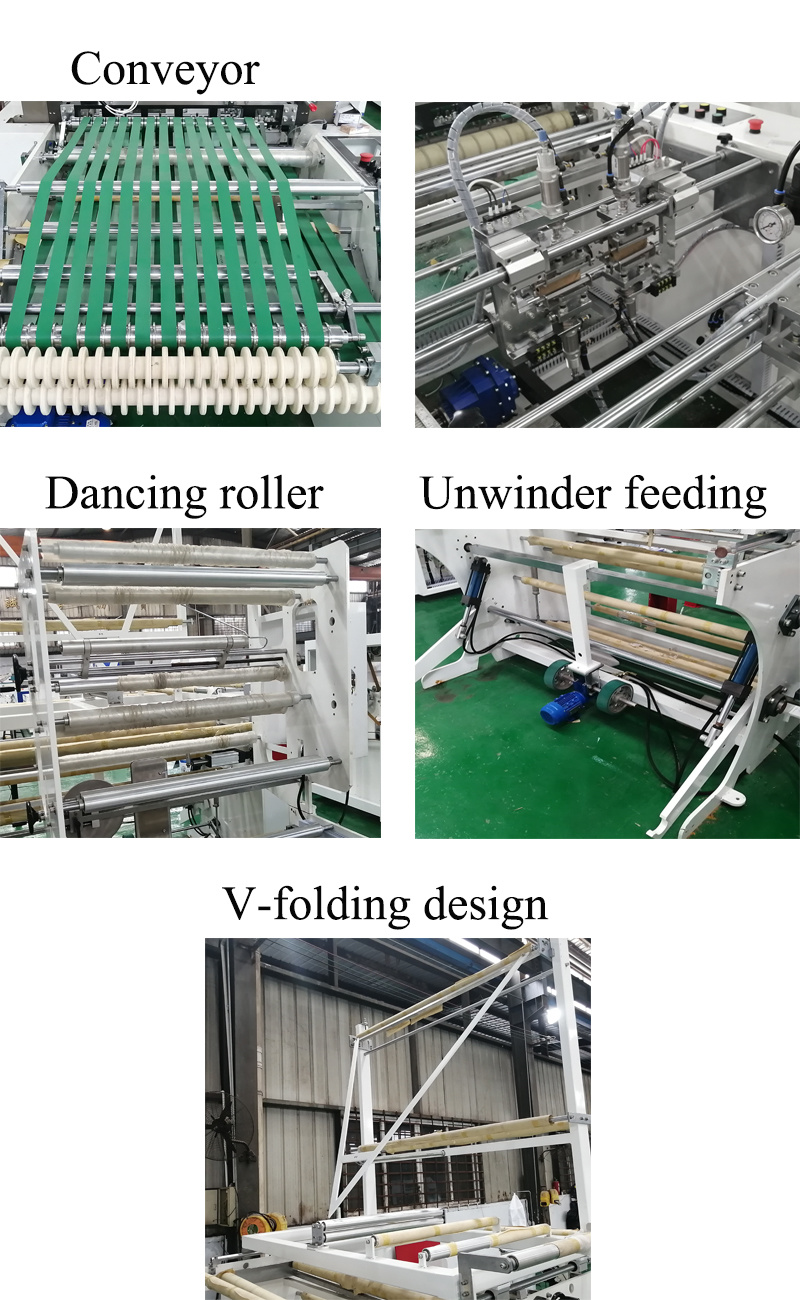 Eco Friendly High Speed Biodegradable HDPE LDPE Biodegradable Die Cut Soft Loop Shopping Carry Handle Bag Making Machine