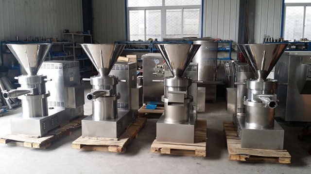 50kg-300kg Water Cooling Circulation Colloid Mill with Wheels