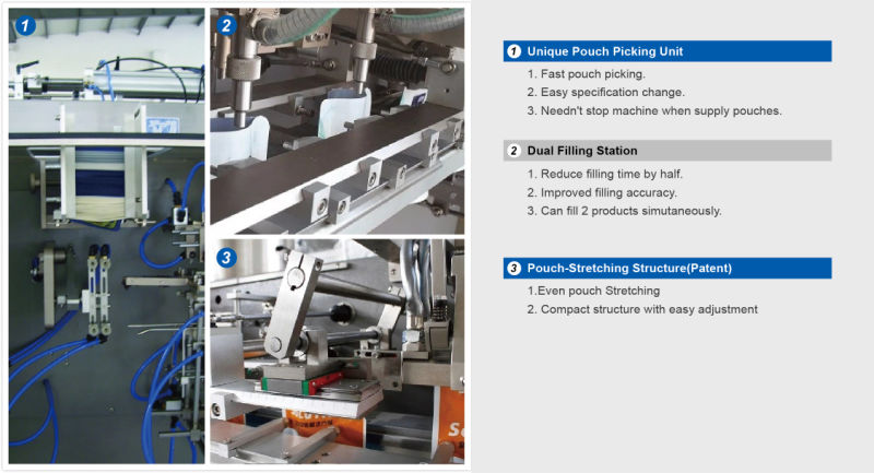 Hot Sell Automatic Stand up Pouch Filling Machine for Powder