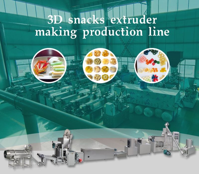 automatic easy-operational equipment machine for 2D 3D pani puri corn chips snacks food